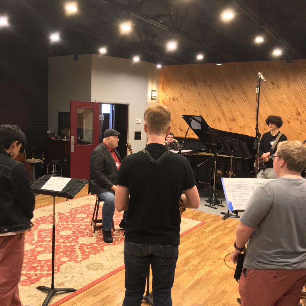 Mr. Crain master class, rehearsal and recording session; KC Area Youth Jazz Fellows - Season 1, Session 2